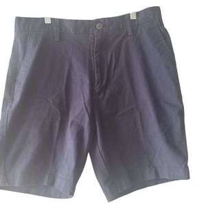Nautica Dark Blue Men's Flat Front Shorts